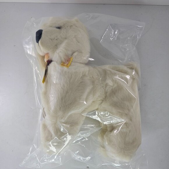 Steiff Cosy Tobby Large Poodle Cream Dog 5445/28 New In Plastic 11" - Picture 1 of 9